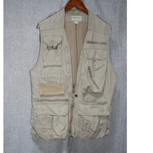 Banana Republic Safari & Travel Clothing Co. Utility Vest Khaki Beige Size M